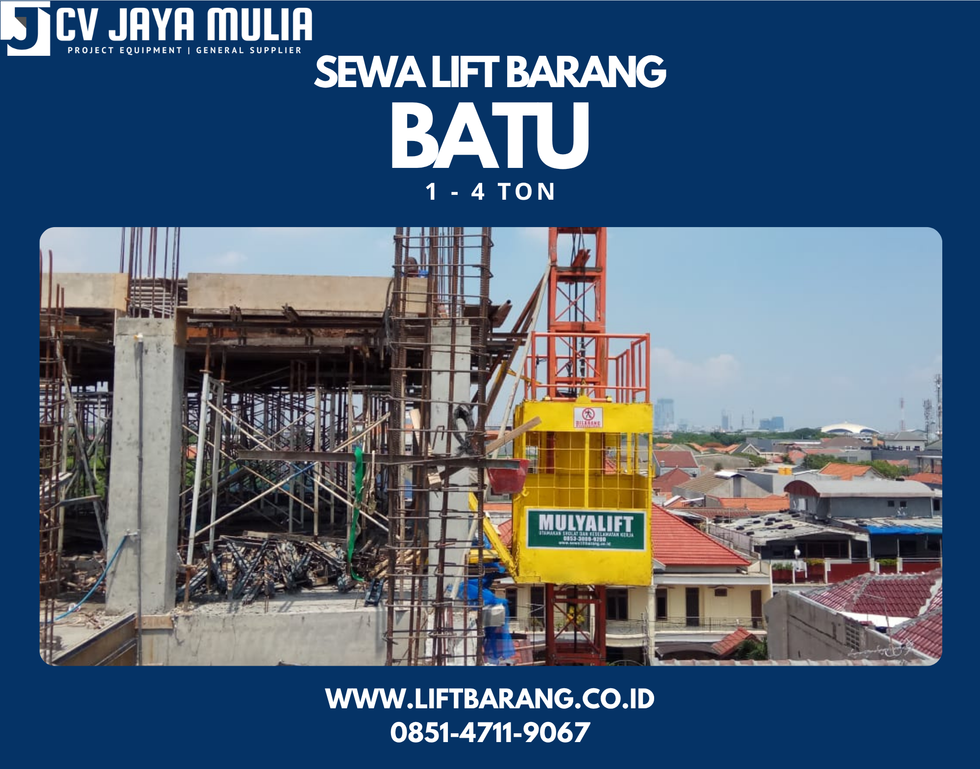 Sewa Lift Barang Batu