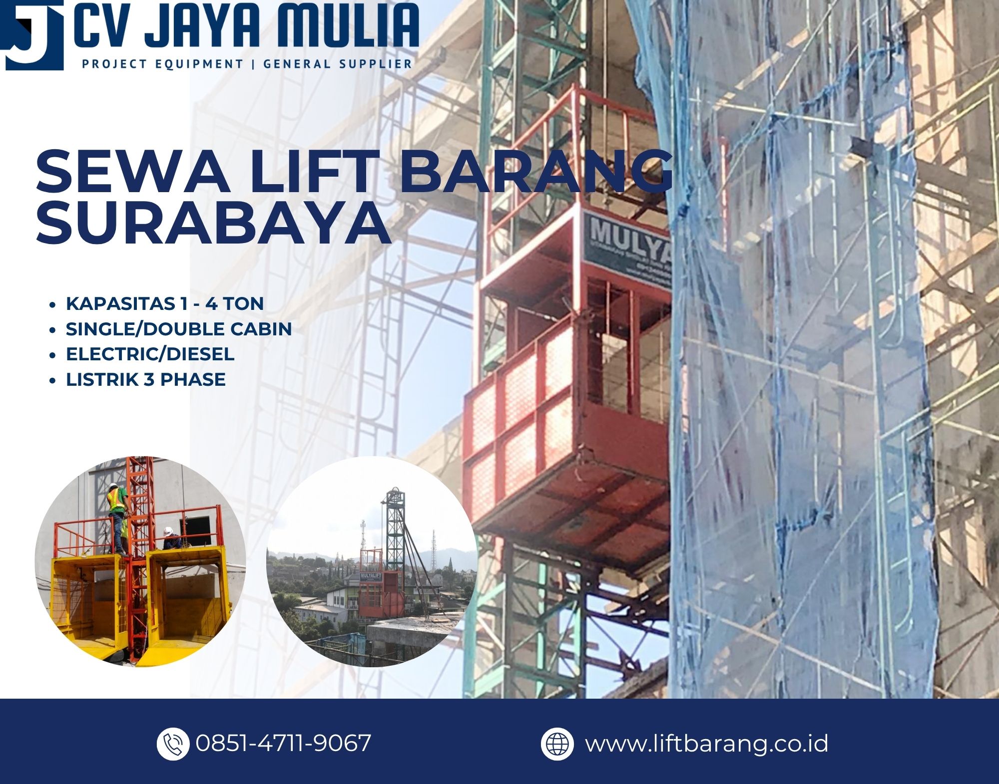 Sewa Lift Barang Surabaya