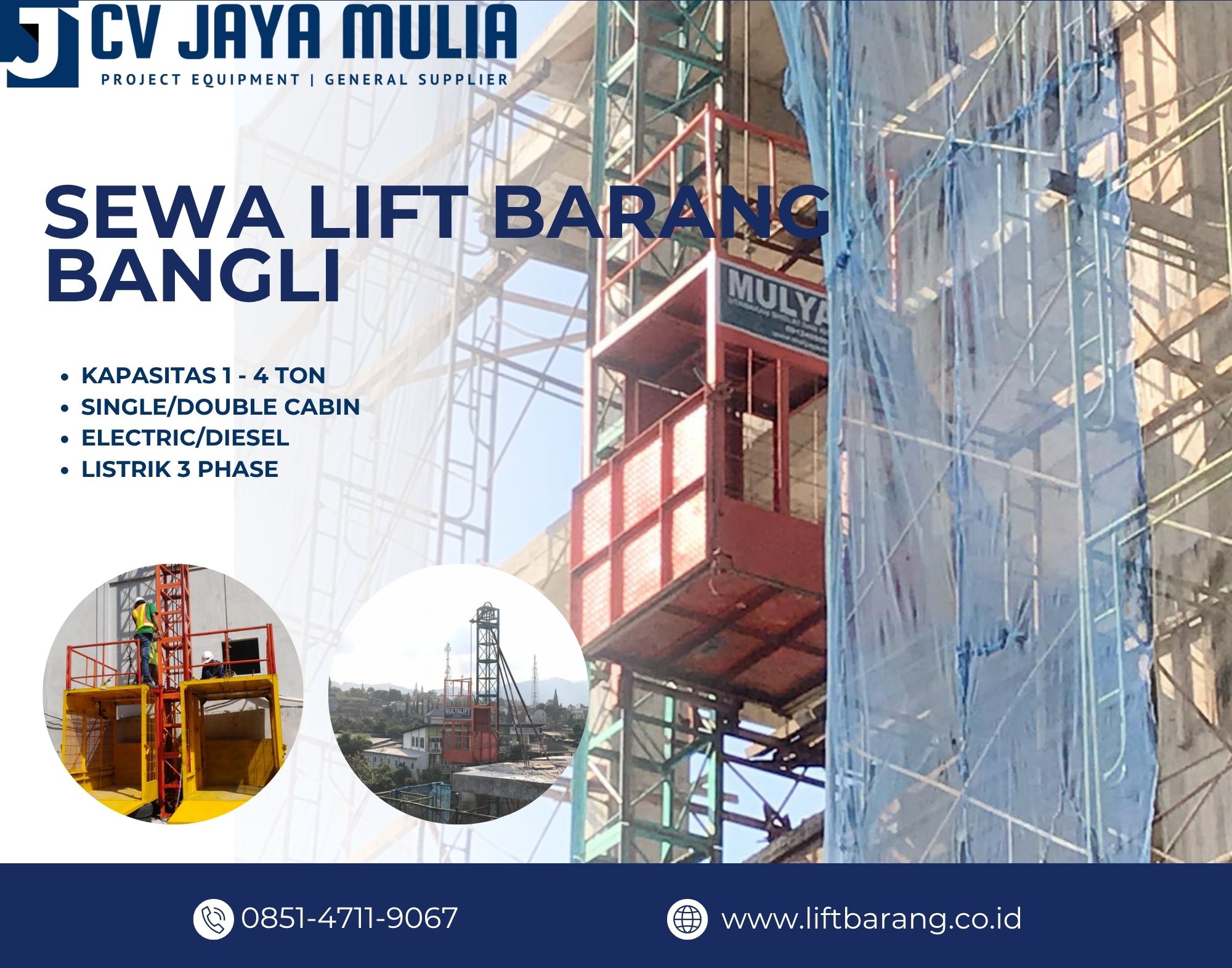 Sewa Lift Barang Bangli