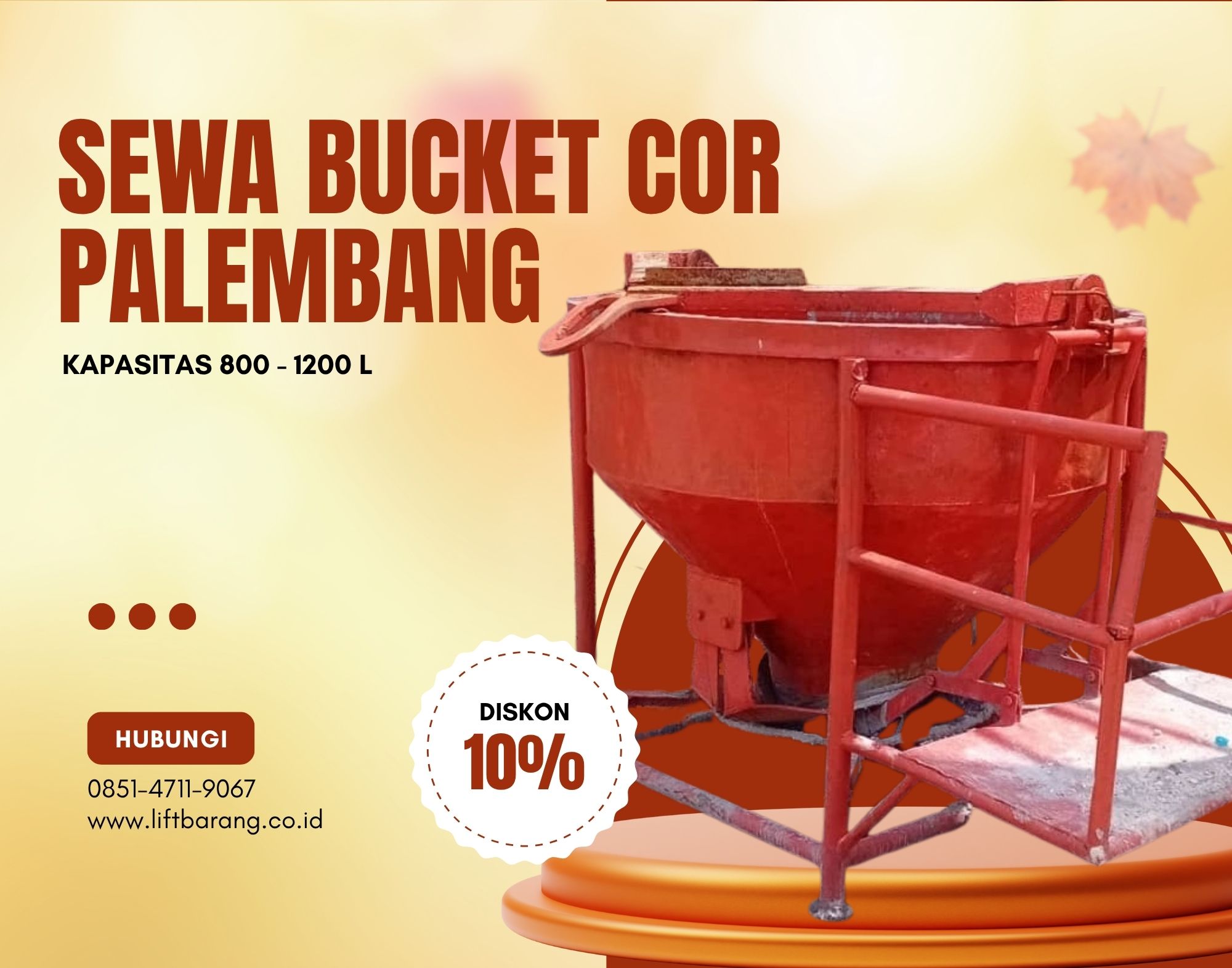 Sewa Bucket Cor Palembang