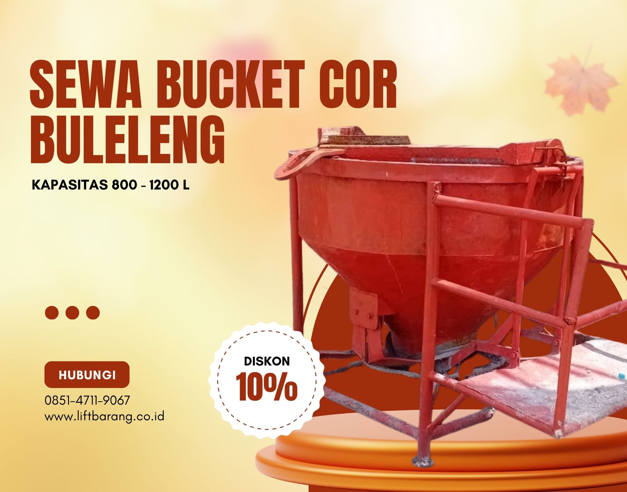 Sewa Bucket Cor Buleleng