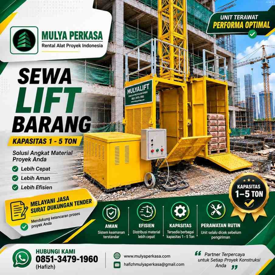 Sewa Lift Barang Jakarta Timur